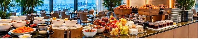 The Canopy Club breakfast buffet